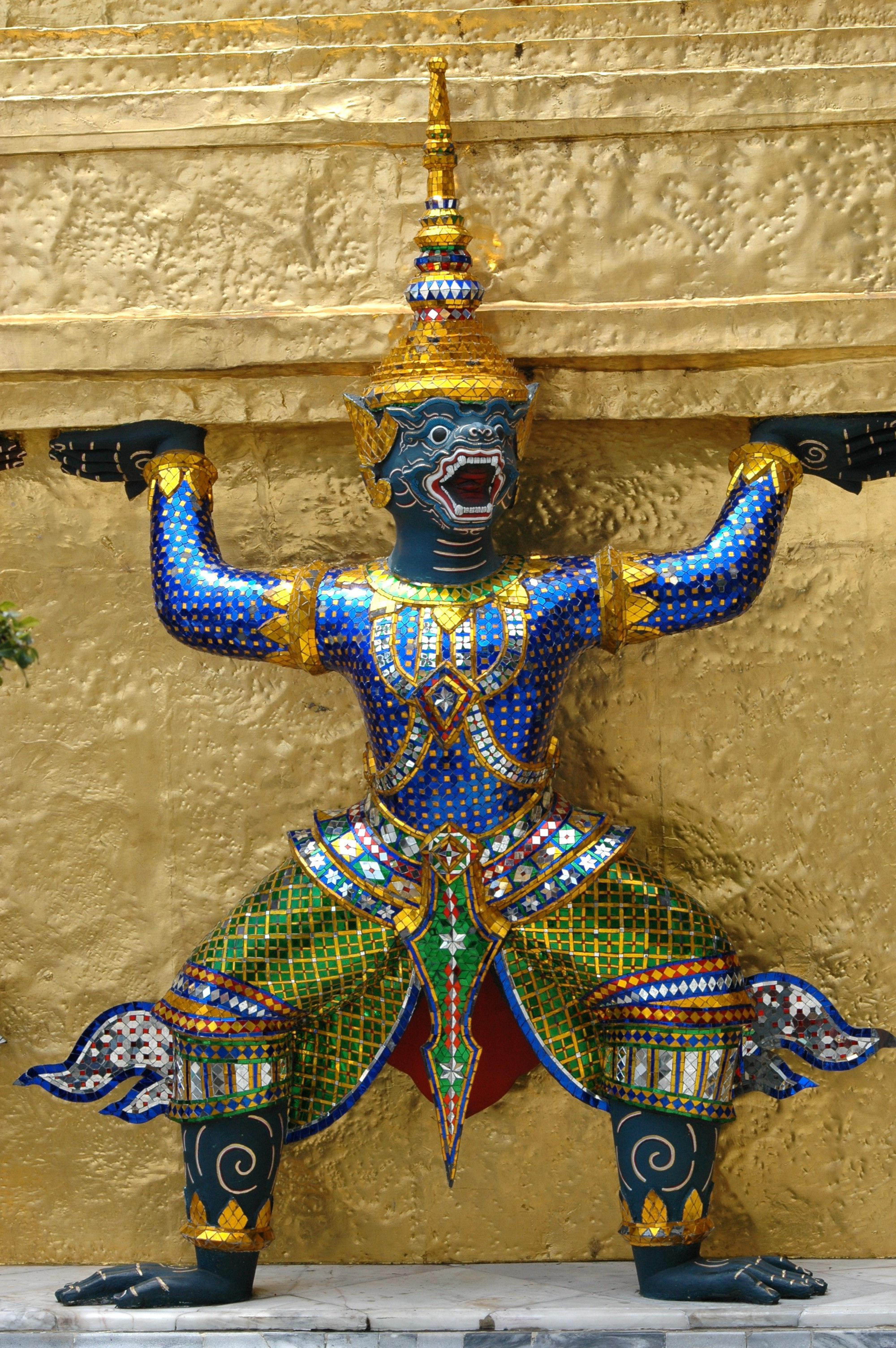 Thailand temple Buddha statue sculpture.